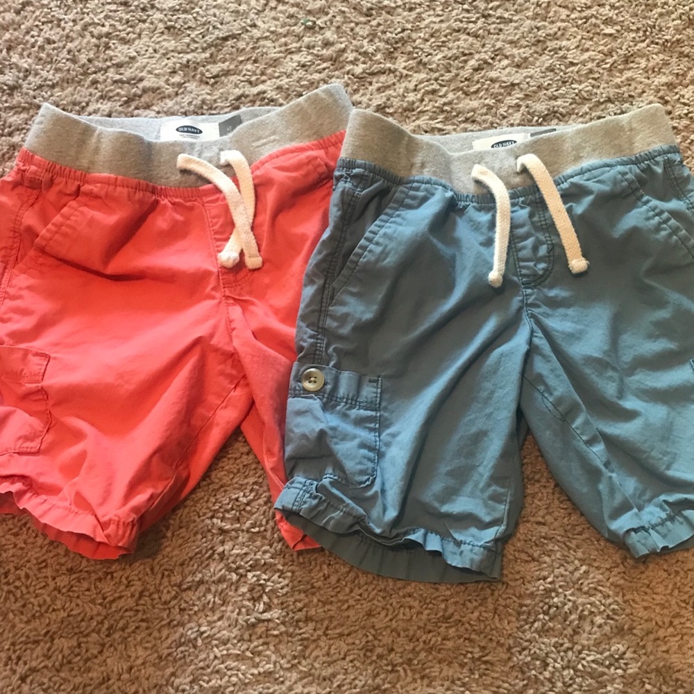 Two pair of Old Navy pull on kids shorts